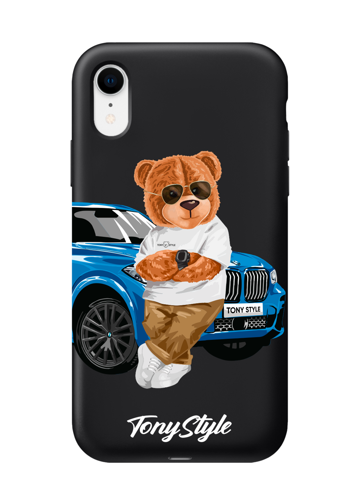 

Чехол Tony Style iPhone XR Tony Style с машиной, Голубой;коричневый;белый, iPhone XR Tony Style с машиной
