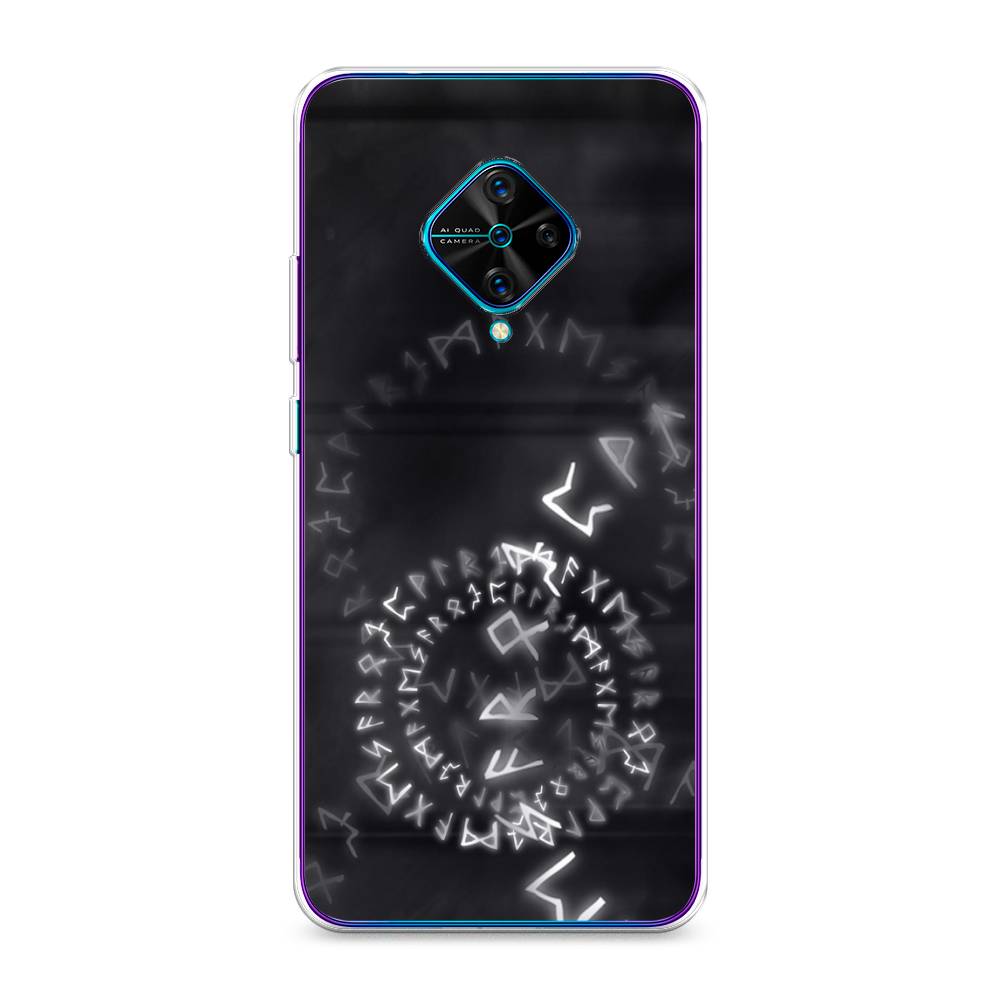 

Чехол для Vivo Y9s "Руны", Серый;черный, 262450-3