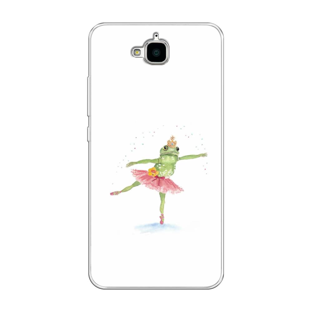 

Чехол на Honor 4C Pro "Лягушка-балерина", Зеленый, 63250-4