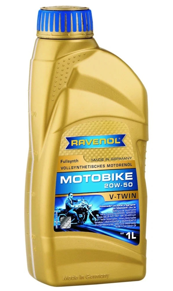 

Моторное масло Ravenol Motobike V-Twin SAE 20W50 Fullsynth new 1л