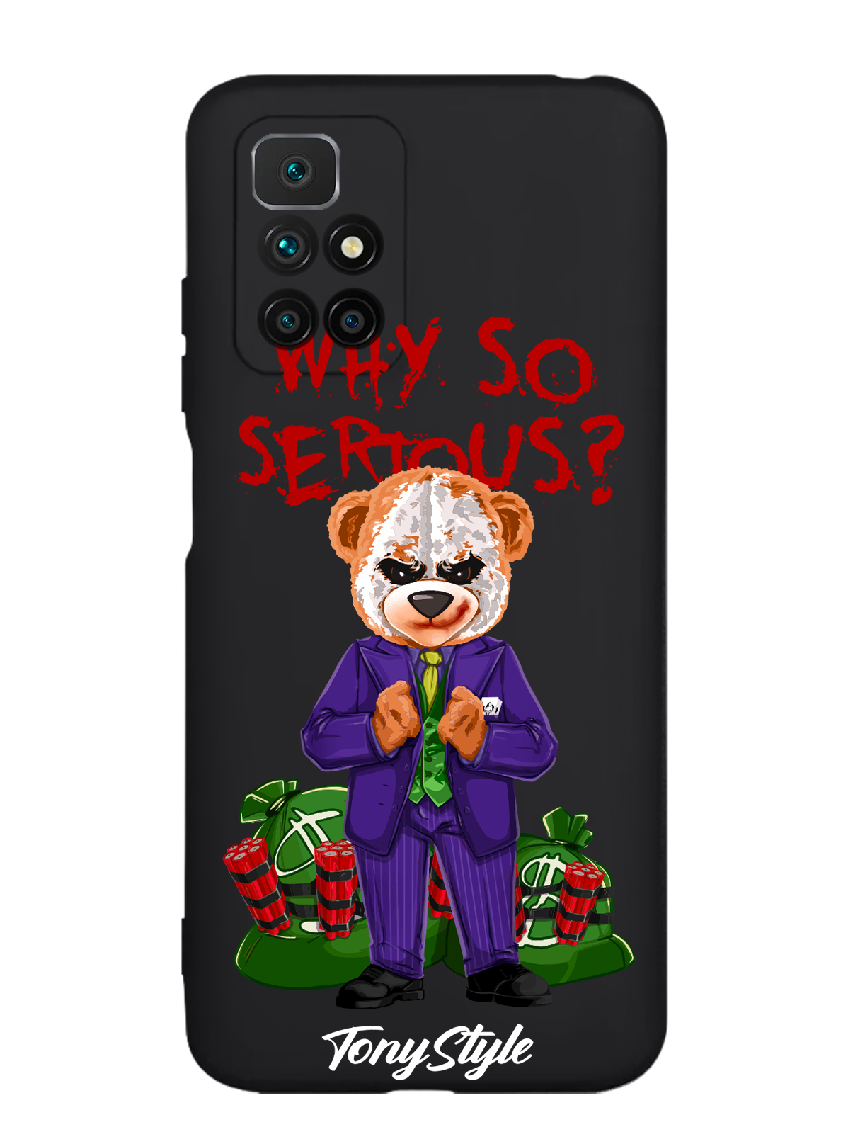 

Чехол Tony Style Xiaomi Redmi 10 Tony Style Джокер Joker Why so serious, Xiaomi Redmi 10 Tony Style Джокер Joker Why so serious