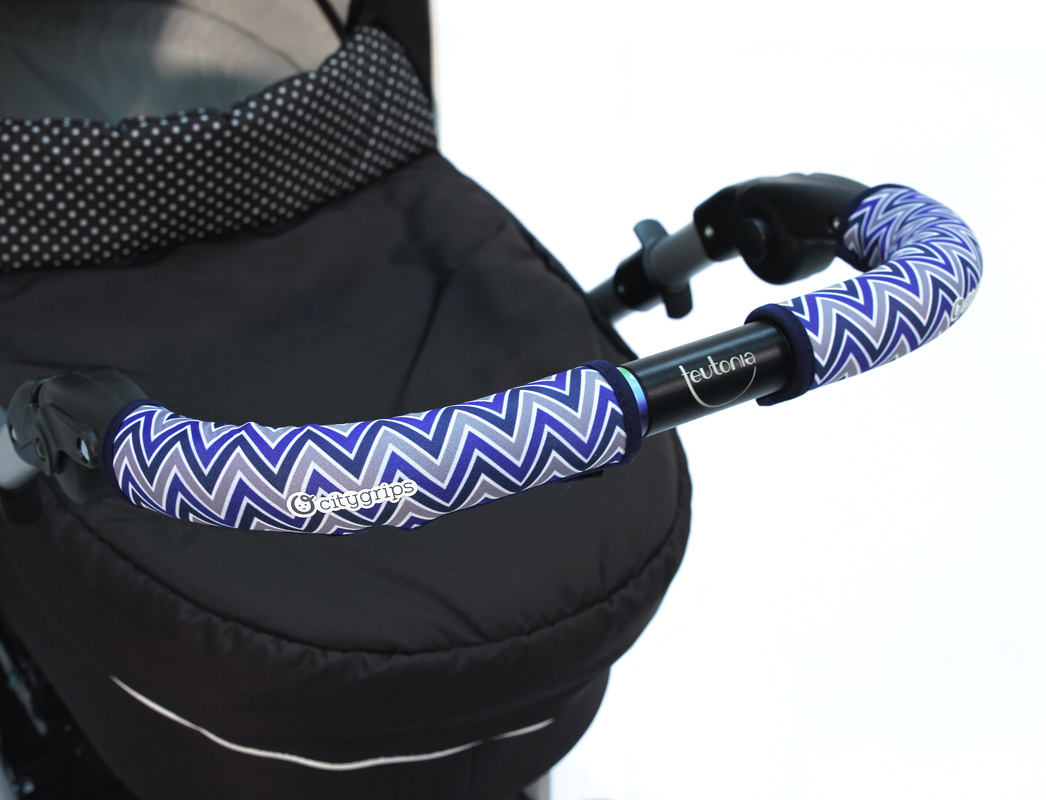 

Чехлы Choopie CityGrips на ручку для универсальной коляски длинные Chevron Baby Blue