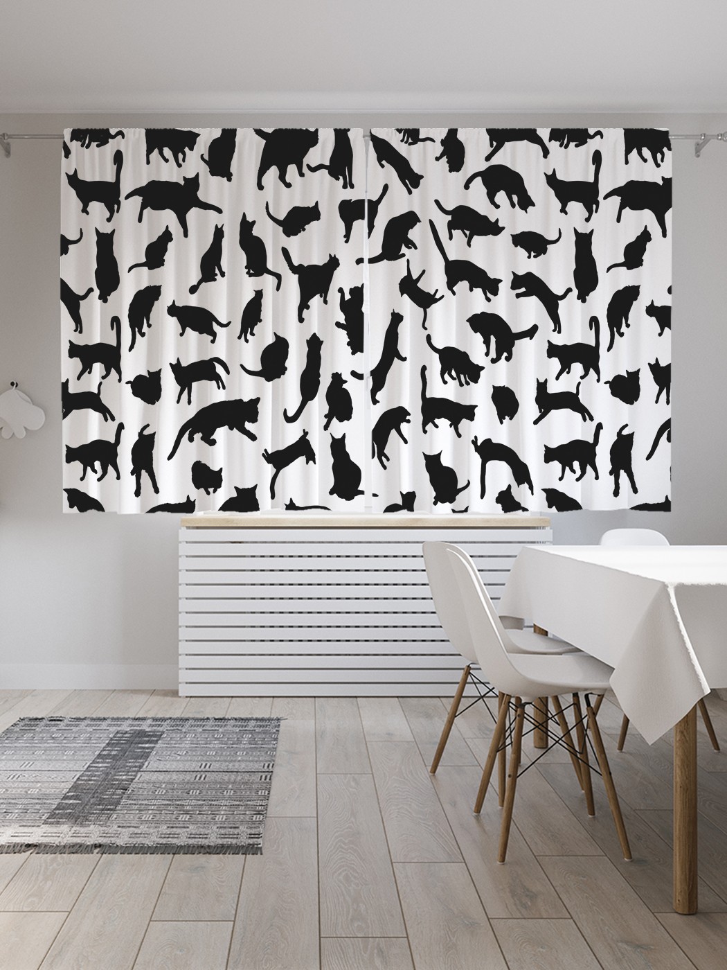 

Классические шторы JoyArty "Коты и кошки", серия Oxford DeLux, 2 полотна 145x180 см, Коты и кошки