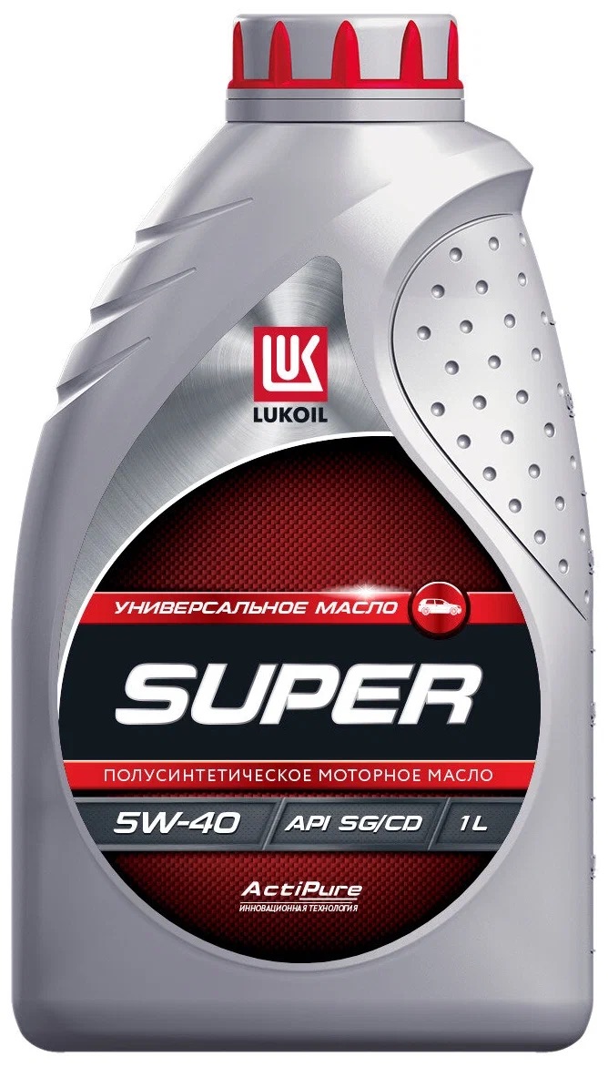 Моторное масло Lukoil полусинтетическое супер SG/CD 5W40 1л