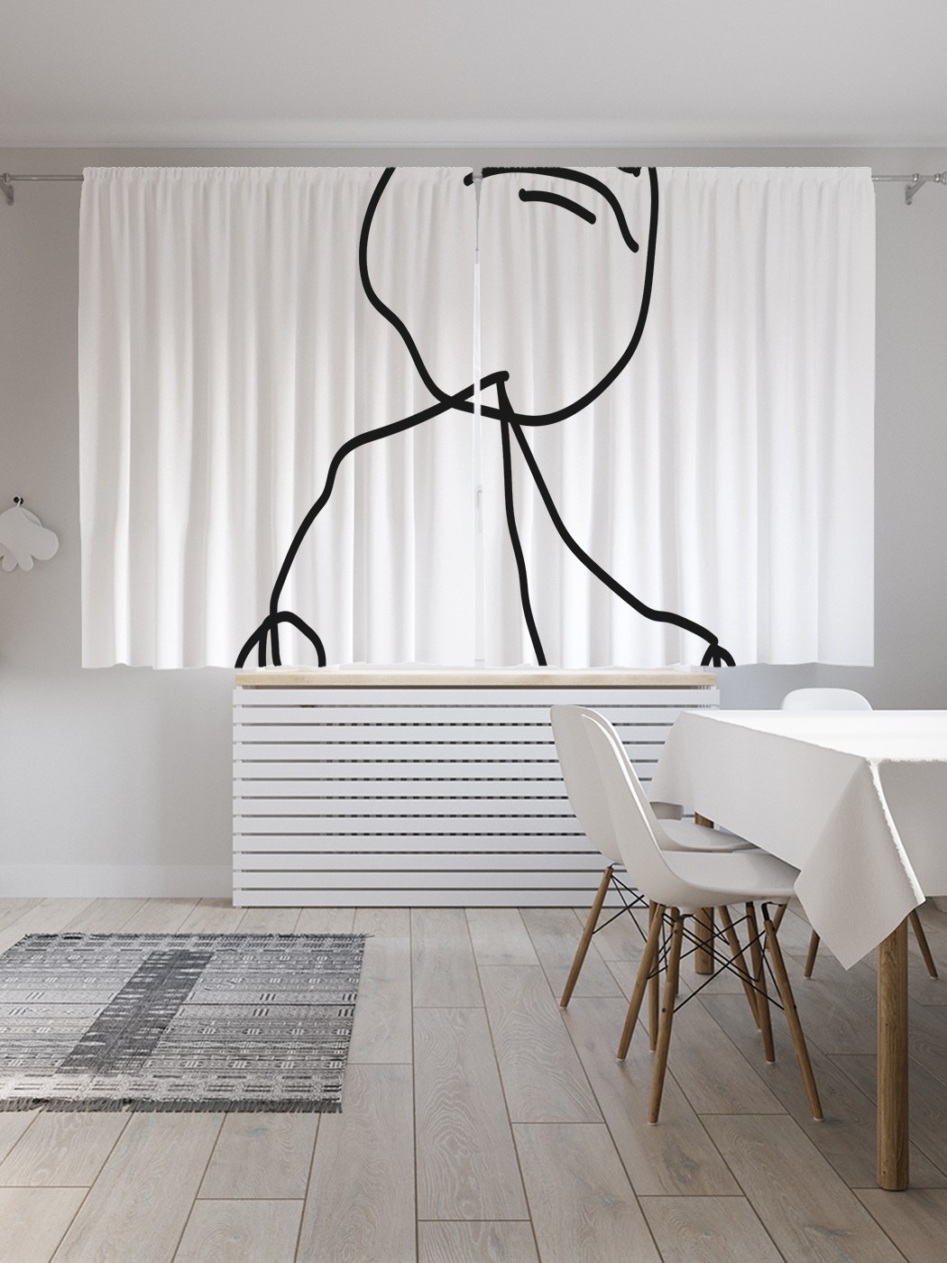 

Классические шторы JoyArty "Как босс", серия Oxford DeLux, 2 полотна 145x180 см, Как босс