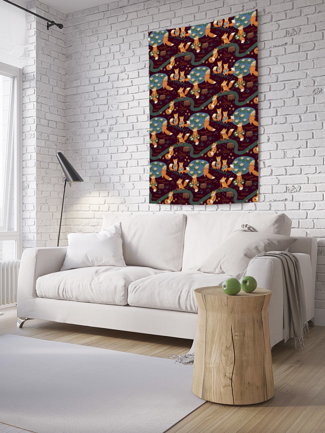 

Вертикальное фотопанно на стену JoyArty Мир лисиц 150x200 см, Мир лисиц