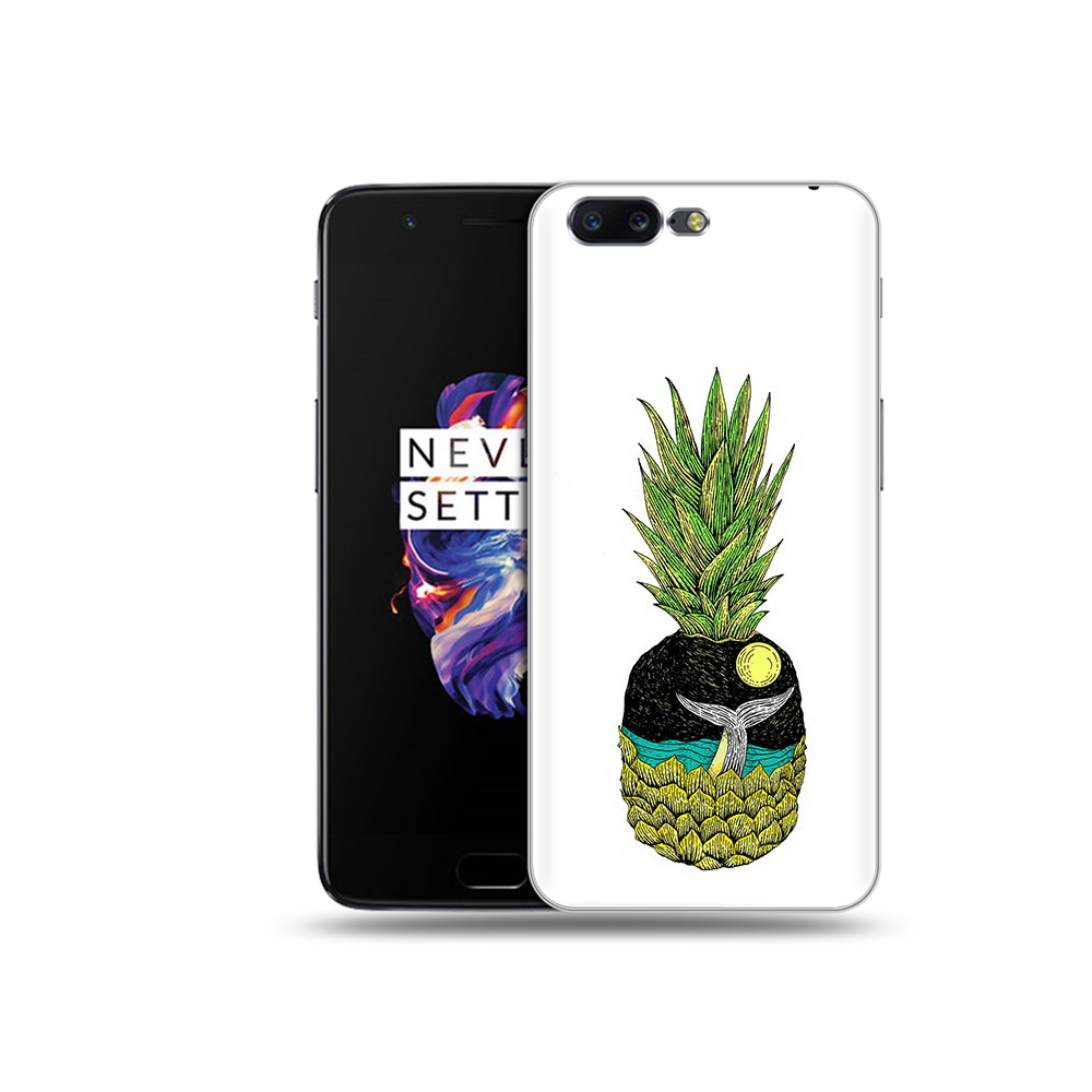 

Чехол MyPads Tocco для OnePlus 5 ананас с китом, Прозрачный, Tocco