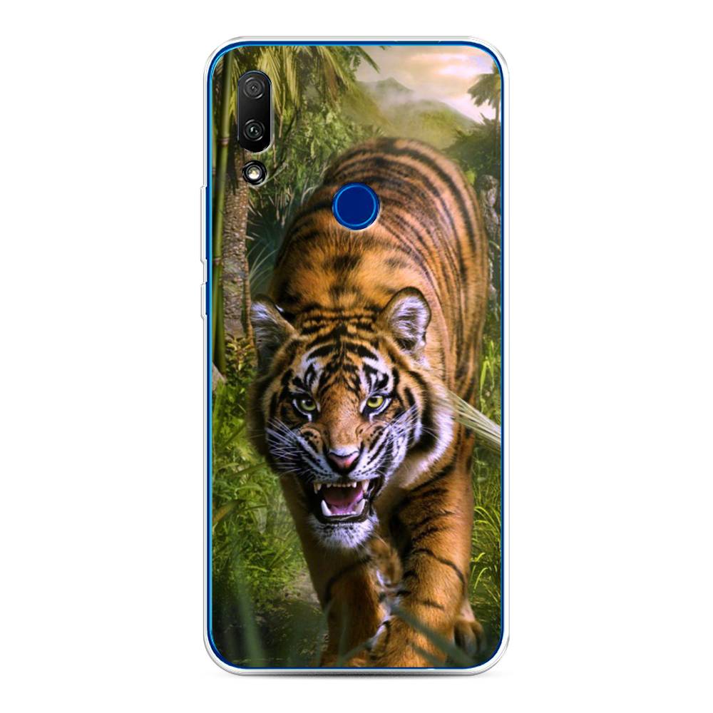 

Чехол для Honor 9X/Huawei P Smart Z "Тигр в джунглях 2", Оранжевый;зеленый, 69950-1