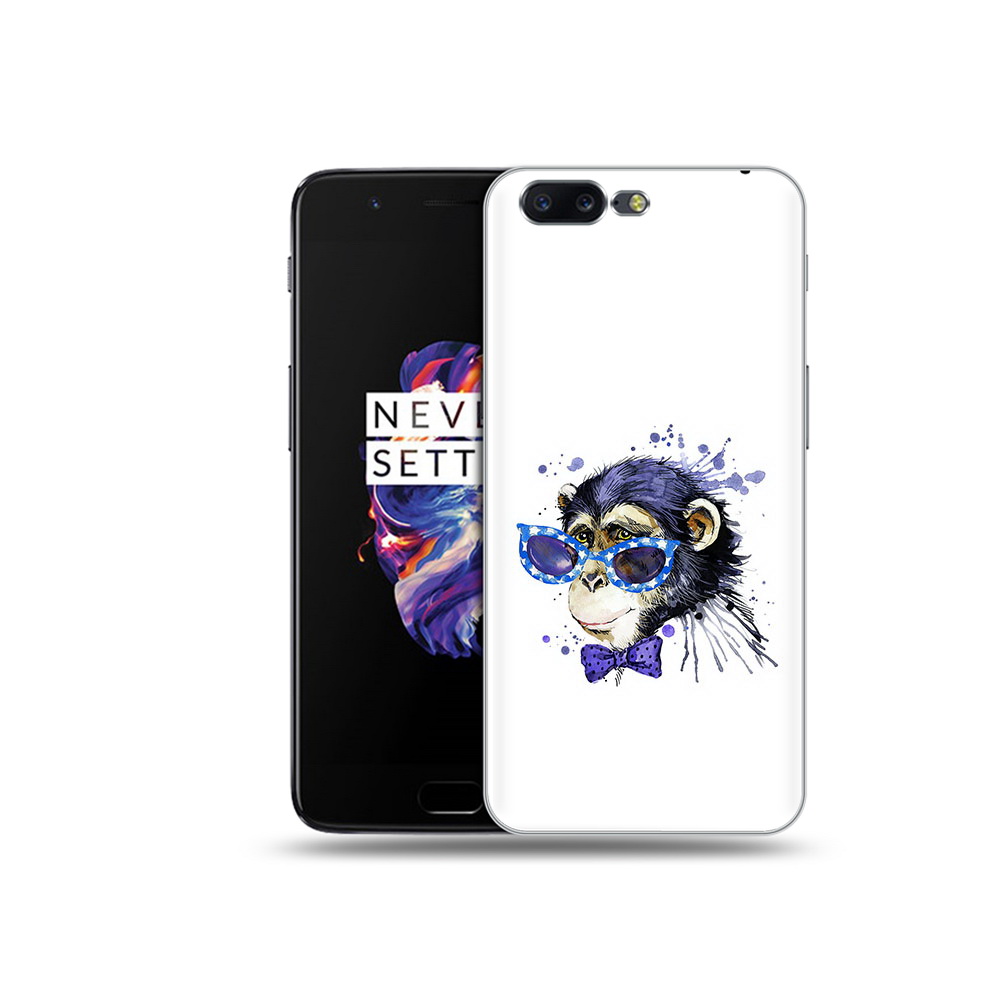 Чехол MyPads Tocco для OnePlus 5 акварельная обезьяна