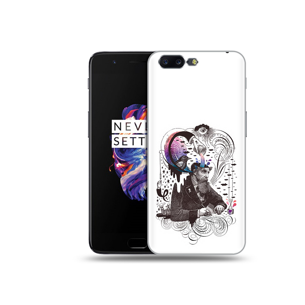 

Чехол MyPads Tocco для OnePlus 5 абстракция думающий мужчина, Прозрачный, Tocco