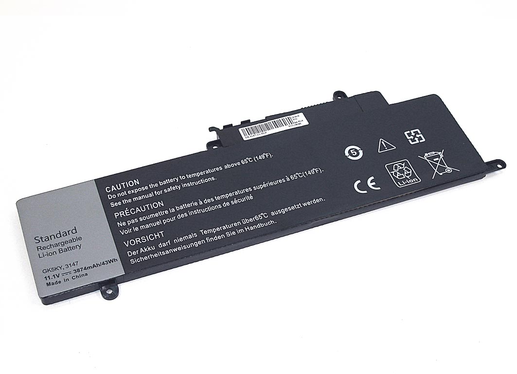 Аккумуляторная батарея для ноутбука Dell 3147 11.1V 43Wh черная OEM