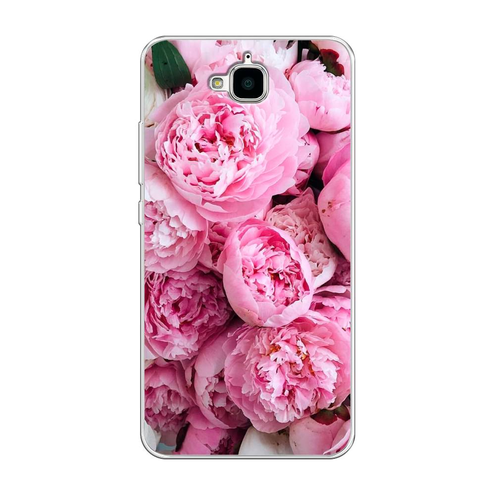 

Чехол на Honor 4C Pro "Розовые пионы", Бежевый;розовый, 63250-2