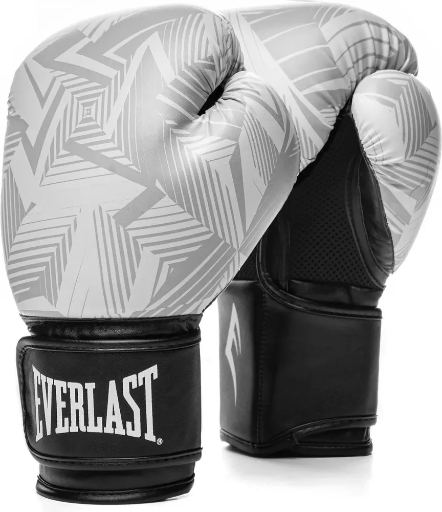 

Перчатки тренировочные Everlast Spark 10oz, белый/геометрия, Серый;белый;черный, Spark