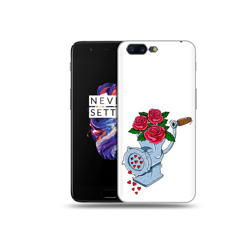 

Чехол MyPads Tocco для OnePlus 5 Цветочные сердца, Прозрачный, Tocco
