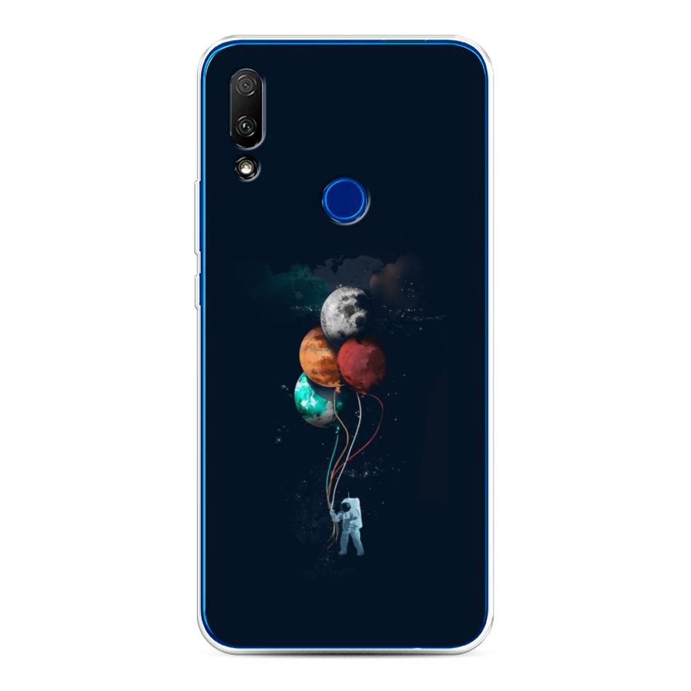 

Чехол для Honor 9X/Huawei P Smart Z "Космонавт с шариками", Разноцветный, 69950-4