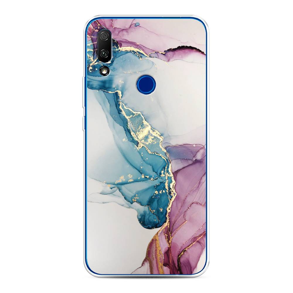 

Чехол для Honor 9X/Huawei P Smart Z "Розовые разводы рисунок", 69950-3