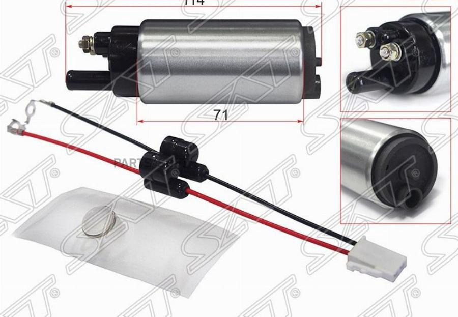 

Топливный Наcос 12v, 3bar, 90l/H, V=1600 Sat арт. ST-FP09