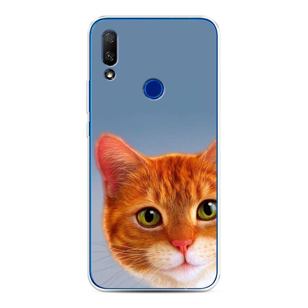 

Чехол для Honor 9X/Huawei P Smart Z "Любопытный котик", Коричневый, 69950-1