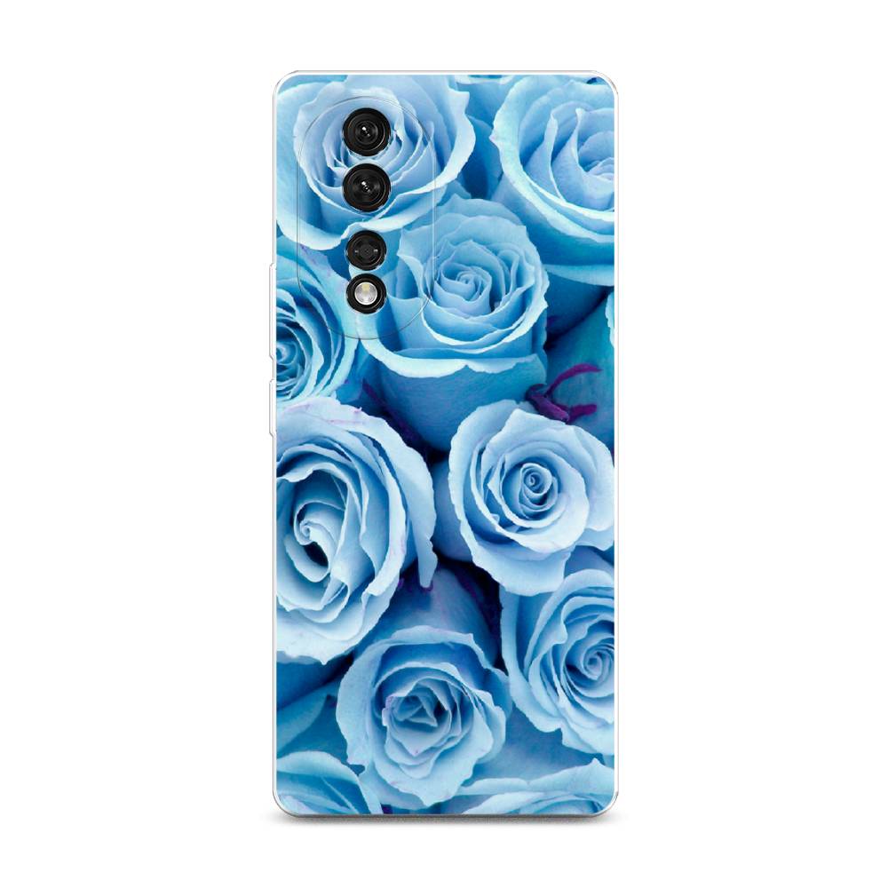 

Чехол Awog на Honor 80 "Лазурные розы", Голубой, 6120350-8