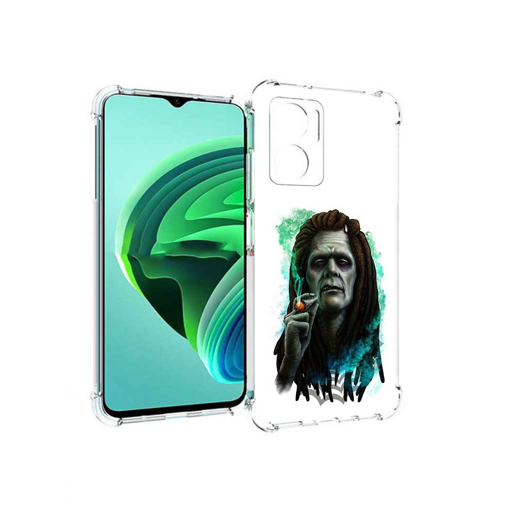 

Чехол MyPads зеленый мужчина с сигаретой для Xiaomi Redmi Note 11E 5G, Прозрачный, Tocco