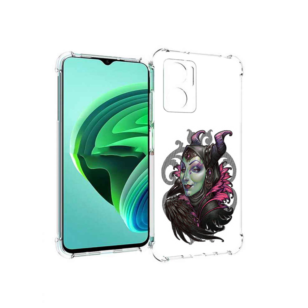 

Чехол MyPads зеленая девушка с вороном для Xiaomi Redmi Note 11E 5G, Прозрачный, Tocco