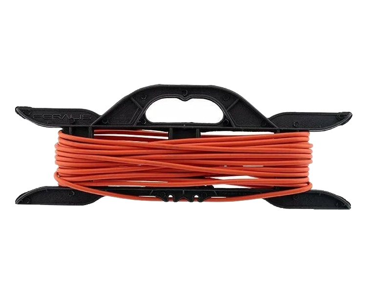 фото Удлинитель-шнур на рамке proconnect пвс 2х0.75, 10 м, б/з, 6 а, 1300 вт, ip20, оранжевый (