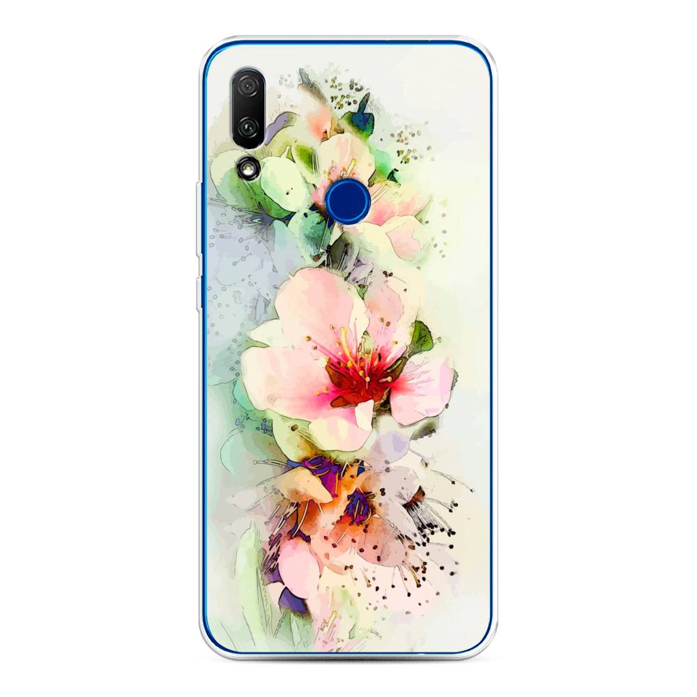 

Чехол для Honor 9X/Huawei P Smart Z "Нежные цветы", Зеленый;розовый, 69950-2