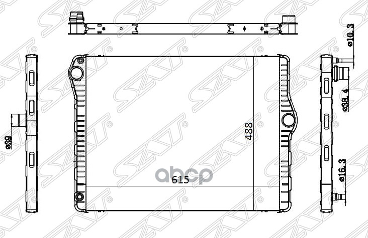 

Радиатор Bmw 5-Series F10/F11 10- Sat арт. BW0012-1