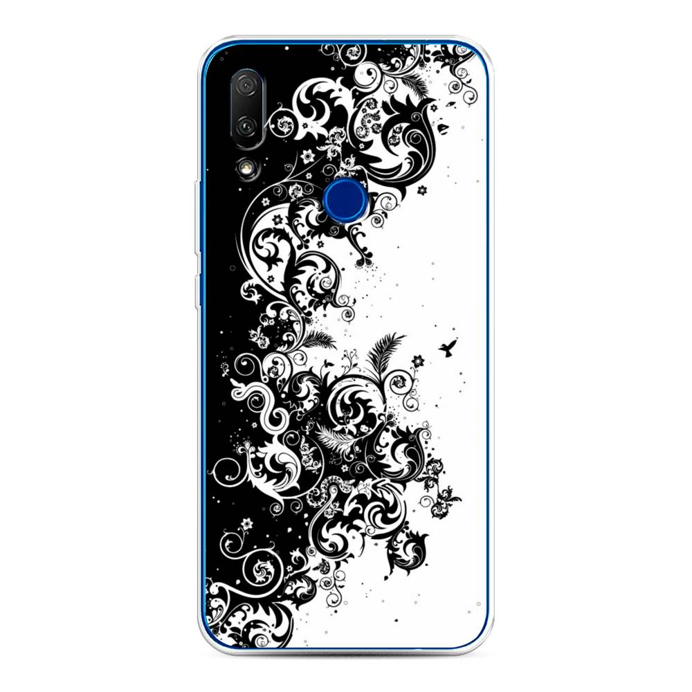 

Чехол для Honor 9X/Huawei P Smart Z "Черно белый узор", Белый;черный;серый, 69950-3