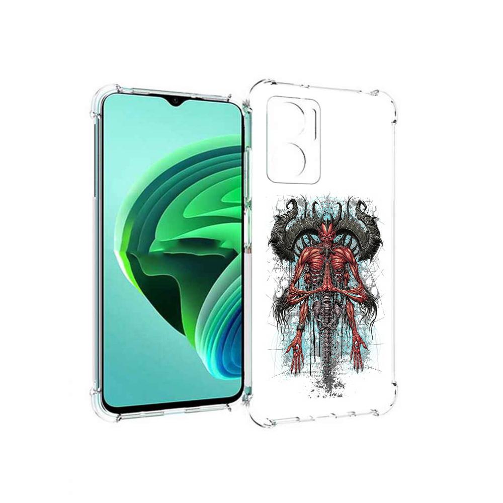 Чехол MyPads дьявол для Xiaomi Redmi Note 11E 5G/Redmi 11 Prime 5G/Redmi 10 5G