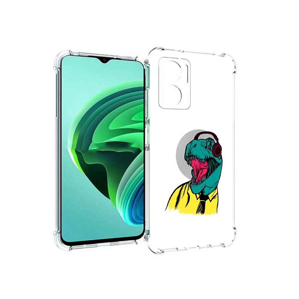 Чехол MyPads дино для Xiaomi Redmi Note 11E 5G/Redmi 11 Prime 5G/Redmi 10 5G