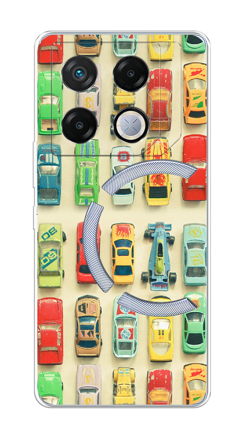 

Чехол на Infinix GT 20 Pro "Машинки", Бежевый;красный;желтый, 3106250-1