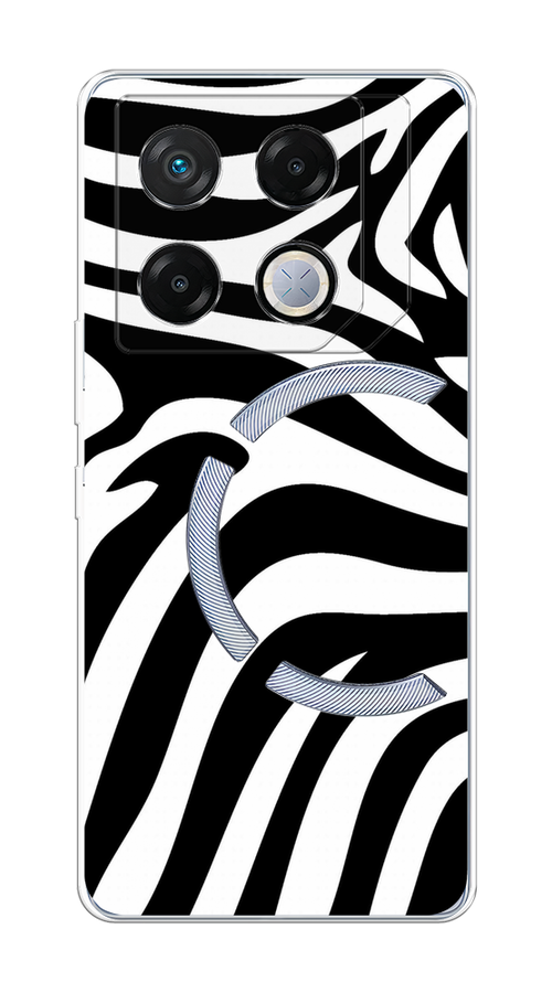 

Чехол на Infinix GT 20 Pro "Полоски зебры", Черный;белый;бежевый, 3106250-1