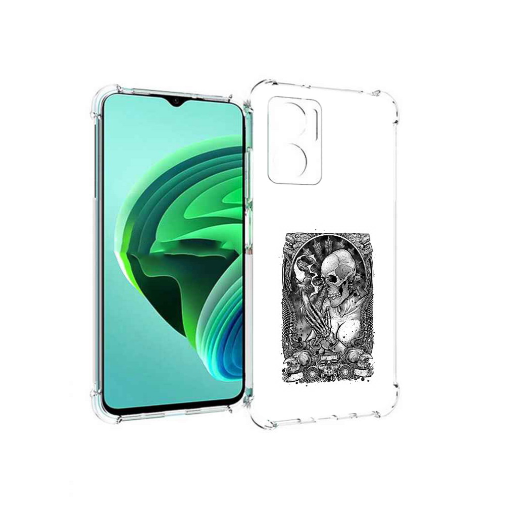 Чехол MyPads девушка скелет для Xiaomi Redmi Note 11E 5G/Redmi 11 Prime 5G/Redmi 10 5G