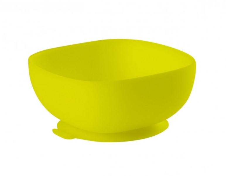 Тарелка из силикона silicone suction bowl green