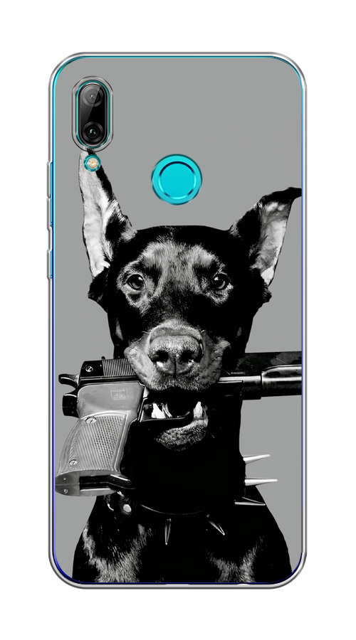 

Чехол Awog на Honor 10 Lite/Huawei P Smart 2019 "Доберман", Серый, 67250-1