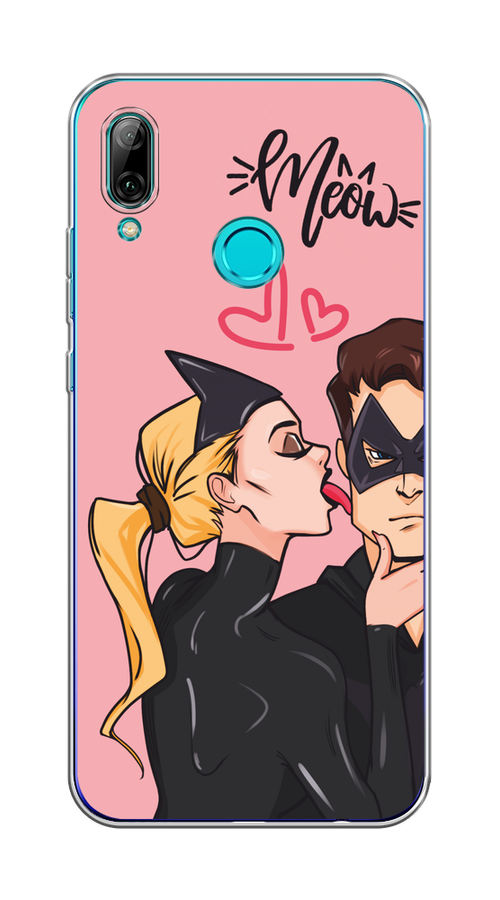 

Чехол Awog на Honor 10 Lite/Huawei P Smart 2019 "Kiss of Cat Woman", Розовый;черный;бежевый, 67250-1