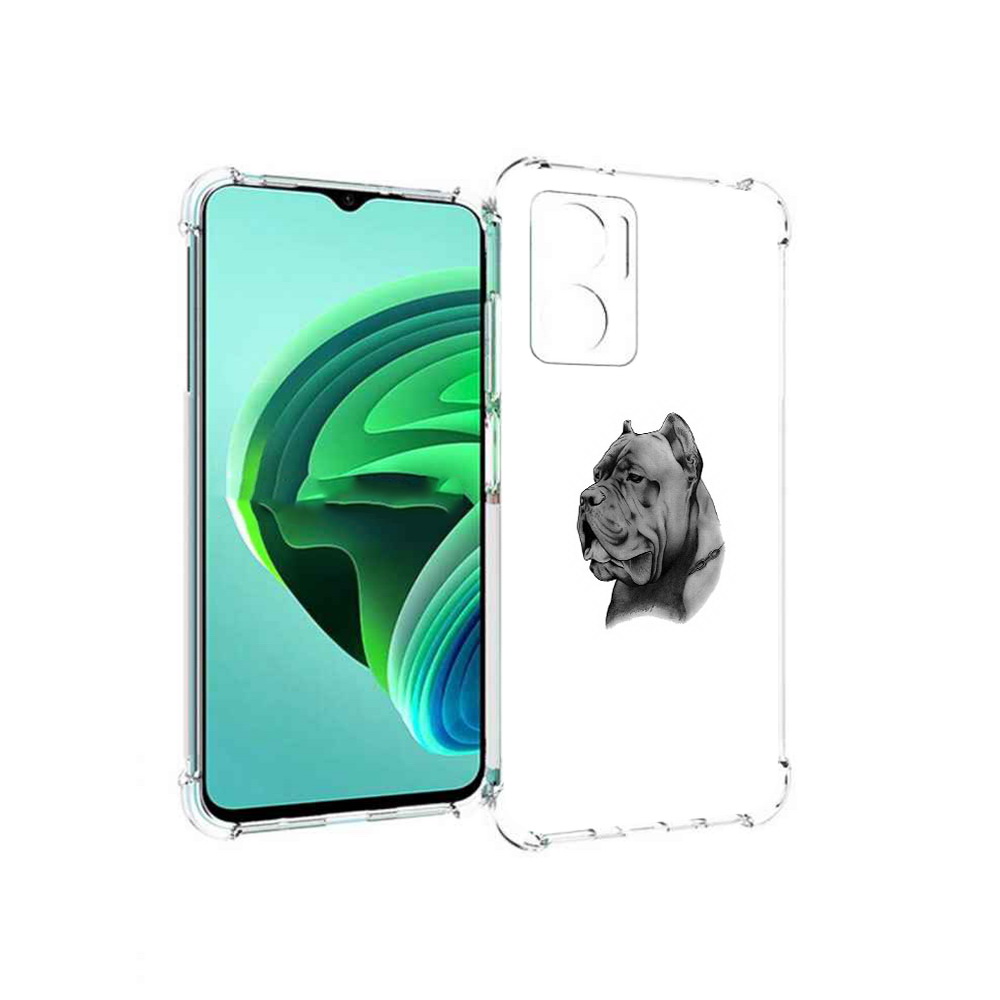 Чехол MyPads грозный бульдог для Xiaomi Redmi Note 11E 5G/Redmi 11 Prime 5G