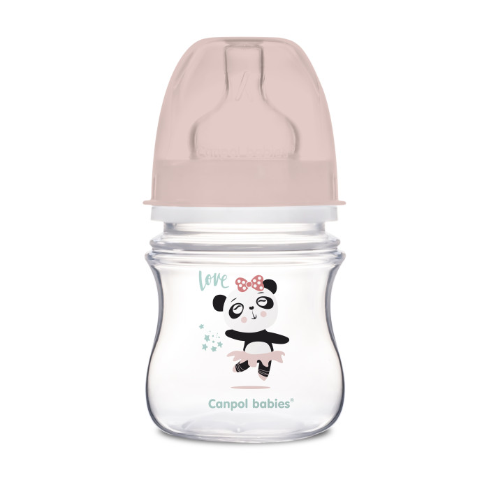 

Детская бутылочка, canpol babies, easystart toys, 0+ мес 120 мл розовый
