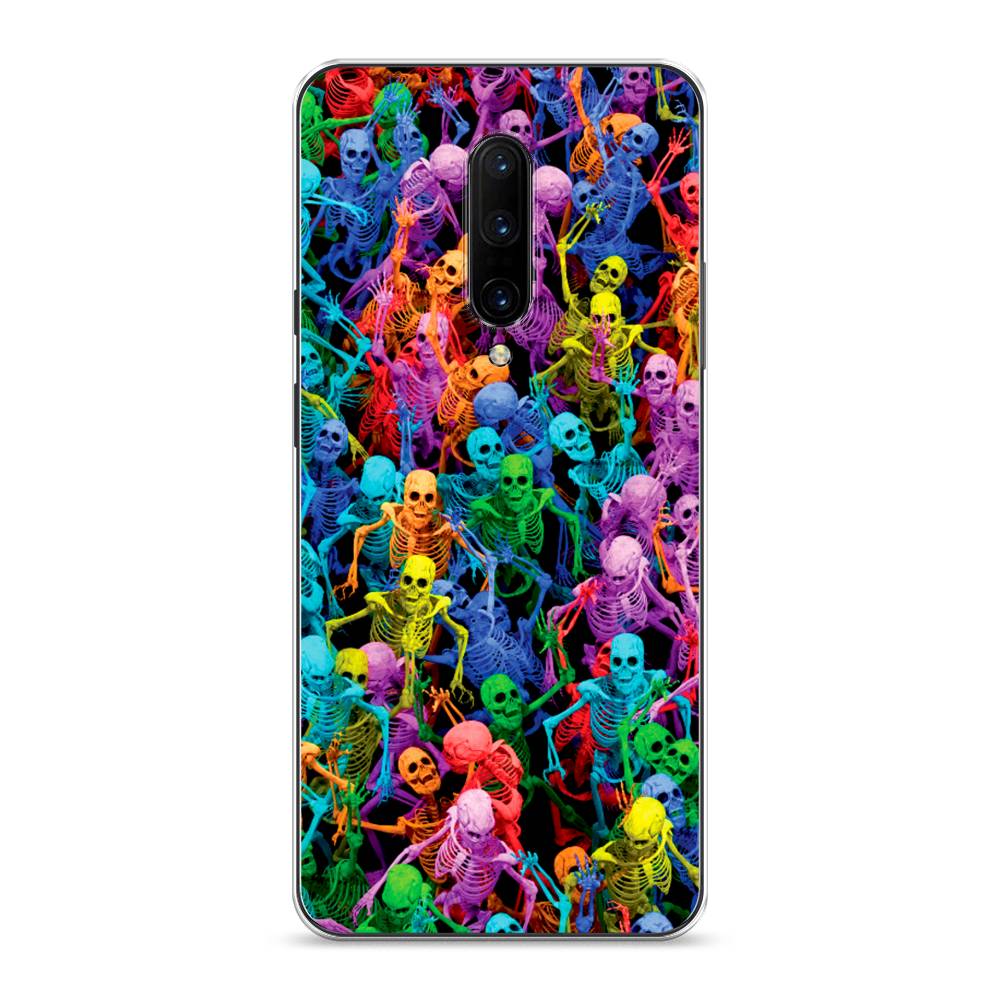 

Чехол на OnePlus 7 Pro "Вечеринка скелетов", Фиолетовый;желтый;оранжевый, 150850-6