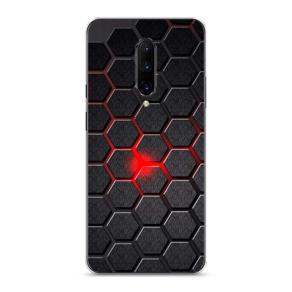

Чехол на OnePlus 7 Pro "Соты красные", Красный;черный;серый, 150850-3