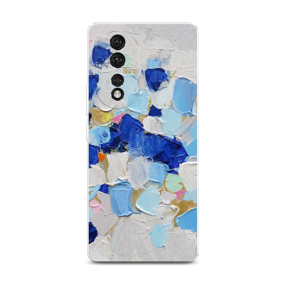 

Чехол Awog на Honor 80 "Холст сине-белый", Синий, 6120350-10