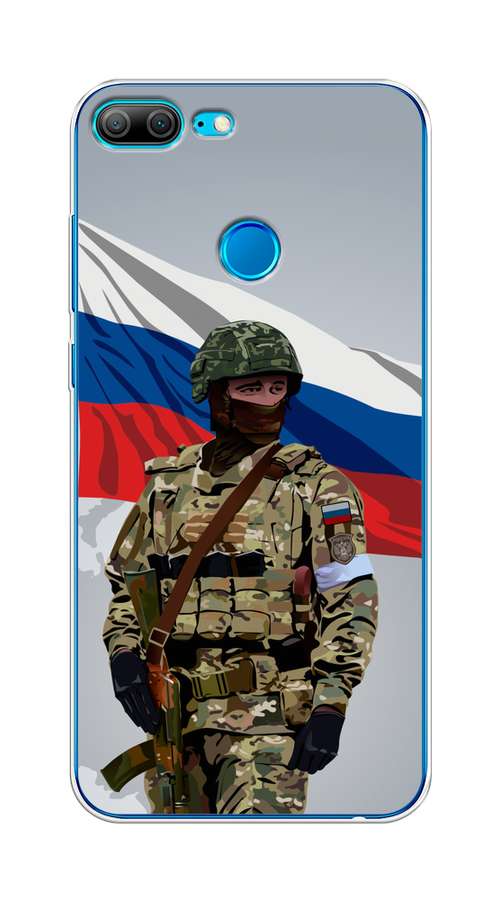 

Чехол Awog на Honor 9 Lite "Солдат с флагом", Белый;синий;красный;зеленый, 64250-1
