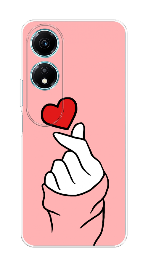 

Чехол Awog на Honor X5 Plus "Милое сердечко", Белый;красный;черный, 6121950-1