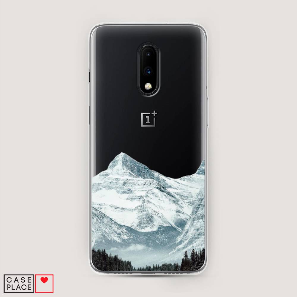 

Чехол на OnePlus 7 "Горы арт 1", Белый;зеленый, 150750-2