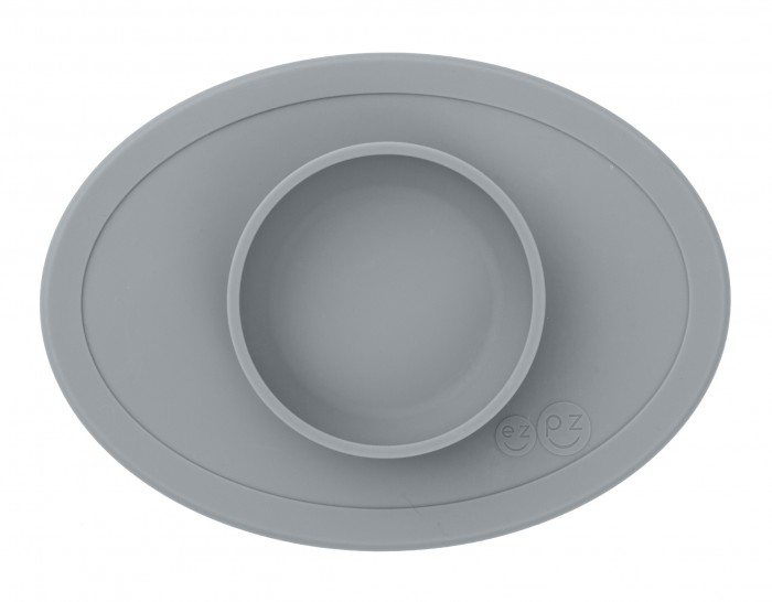 

Тарелка с подставкой tiny bowl серый