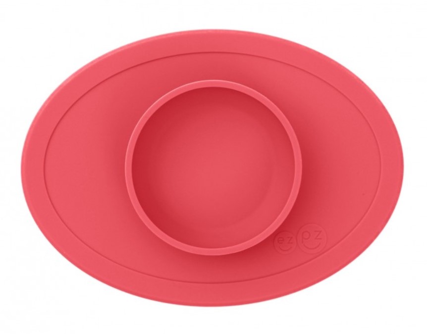 

Тарелка с подставкой tiny bowl коралловый, Красный