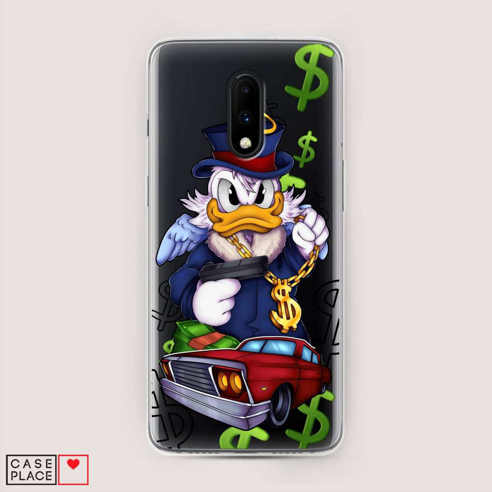 

Чехол на OnePlus 7 "Scrooge McDuck with a Gold Chain", Красный;синий;белый, 150750-6