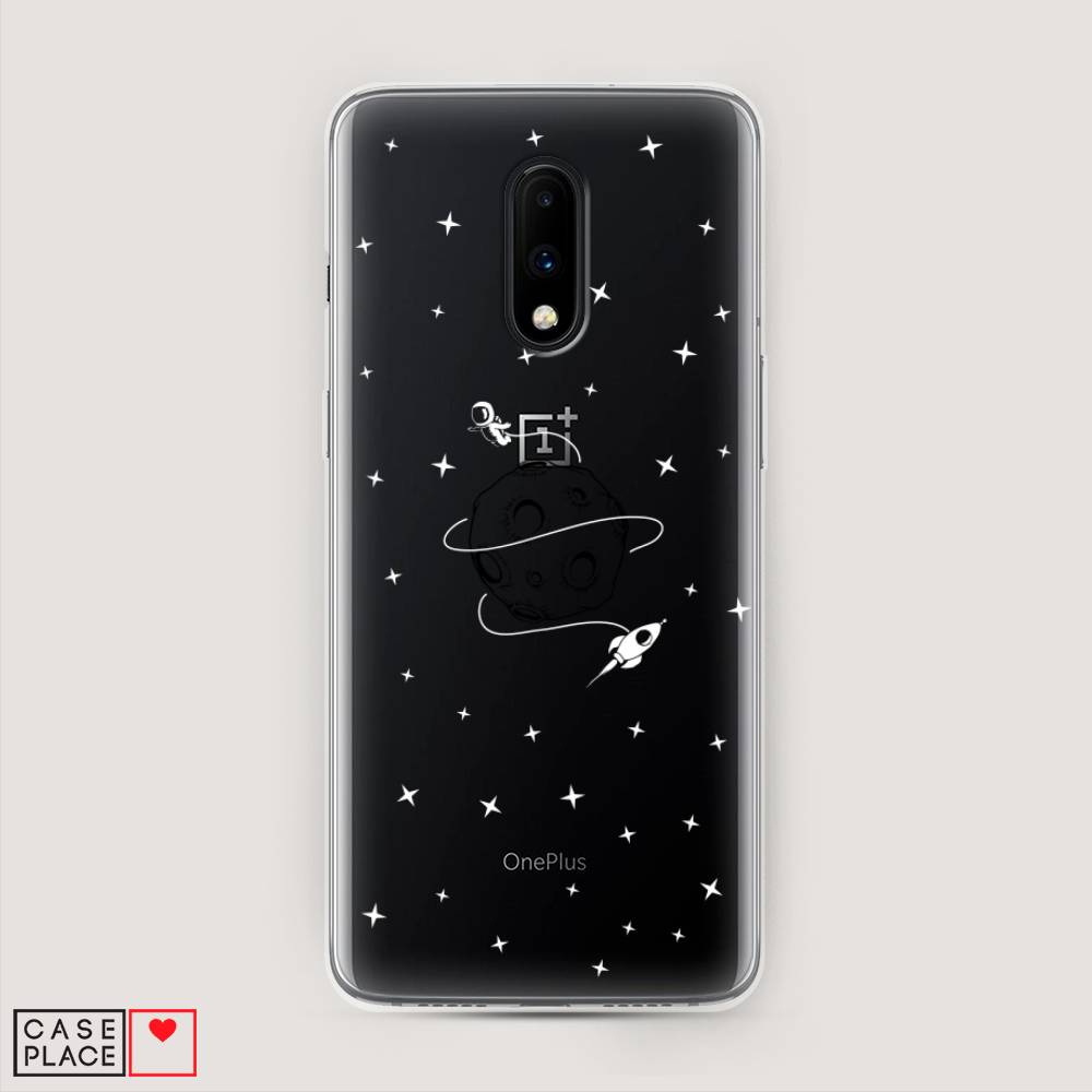 

Чехол на OnePlus 7 "Полет вокруг луны", Белый;серый;черный, 150750-2