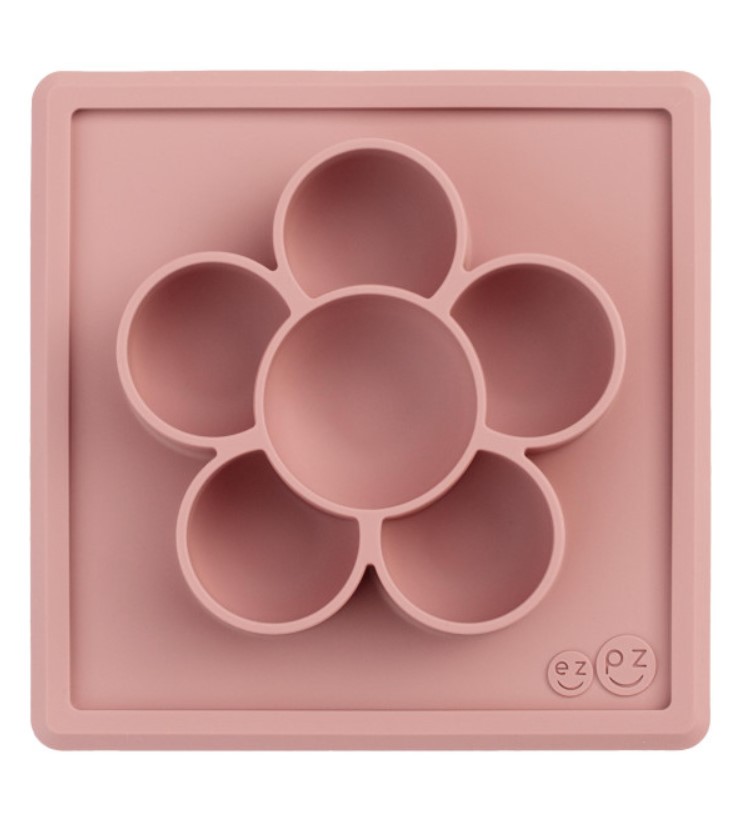 Силиконовая тарелка mini play mat blush